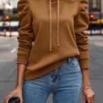 Solid Color Long-sleeved Casual Women’s Top Sweater