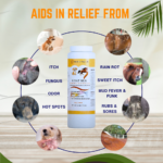 COAT SILK – Canine and Equine Dry Powder | Alleviate Odors and Itchiness | Relieves Rain Rot and Sweet Itch | Holistic Remedy and Soothing Formula