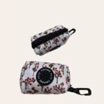 WASTE BAG HOLDER-RED FLORAL