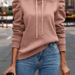 Solid Color Long-sleeved Casual Women’s Top Sweater
