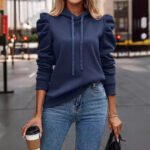 Solid Color Long-sleeved Casual Women’s Top Sweater
