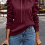Solid Color Long-sleeved Casual Women’s Top Sweater
