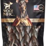 Woof Nific Braided Collagen Sticks for Dogs – Natural Beef Chew