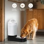 2.4 Gallon Gravity Pet Water Dispenser with 304 Stainless Steel Bowl