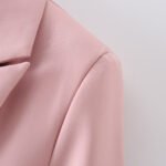Solid Color Double-breasted Loose Casual Suit Jacket